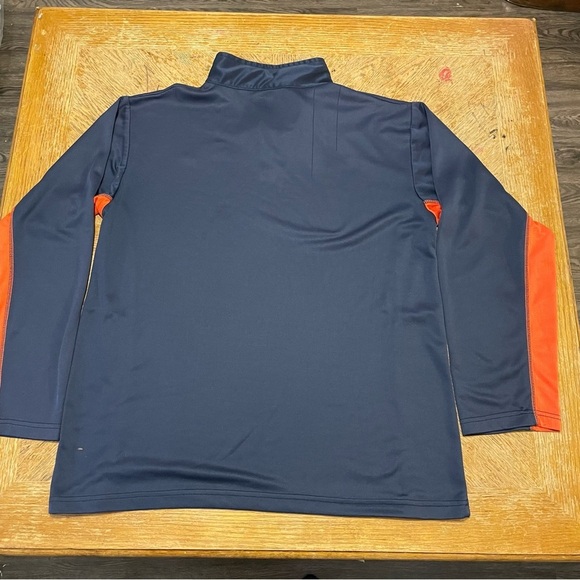 NFL Team Apparel Denver Broncos Pullover 1/4 Zip Jacket - Size Large. - Picture 2 of 5